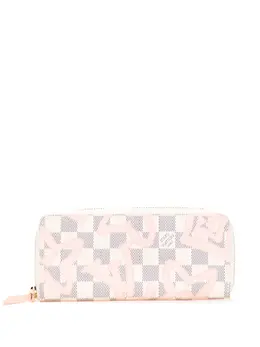 Louis Vuitton 2017 Damier Azur Tahitienne Clemence Zippy Wallet long wallets 31568233
