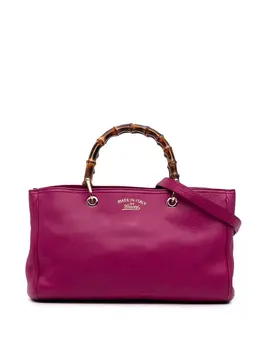 Gucci 2016-2025 Medium Calfskin Bamboo Shopper satchel 31567922