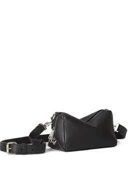 Сумка через плечо из телячьей кожи на молнии Fendi, черный 31549739 | черный
