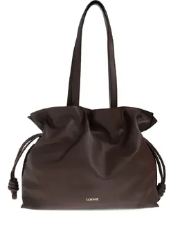 Loewe large Flamenco knot-detail leather tote bag 30983874