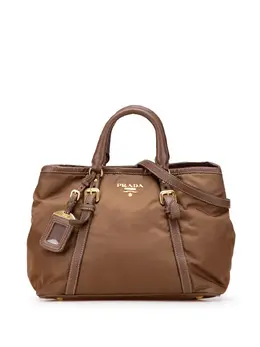 Prada 2000-2025 Vitello Trimmed Tessuto satchel 31568298