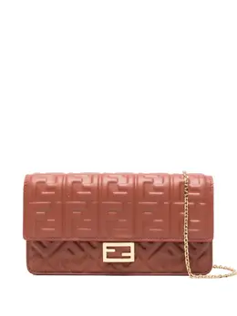 Стеганая сумка-клатч Baguette с логотипом Fendi, красный 31355917 | красный