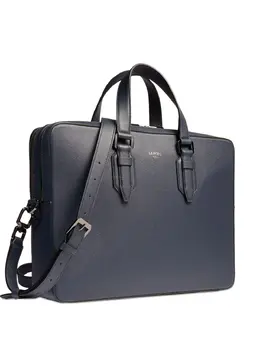 Кожаная сумка для ноутбука с пряжкой Lancel, синий 31525788 | синий