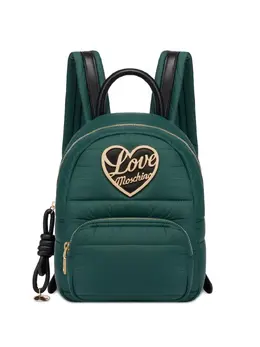 Love Moschino quilted heart-plaque backpack 31027397