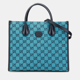 Gucci Blue Small GG Canvas Interlocking G Tote 1193026