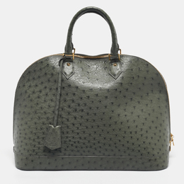 Louis Vuitton Light Green Ostrich Leather Alma GM Bag 1192916