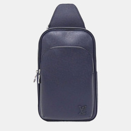 Louis Vuitton Avenue Navy Blue Taiga Leather Sling Bag 1192407