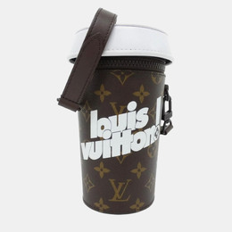 Louis Vuitton Everyday Coffee Cup White Canvas Shoulder Bag 1192430