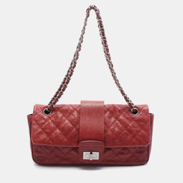 Chanel 2.55 Bordeaux Grained Calfskin Leather Shoulder Bag 1192439