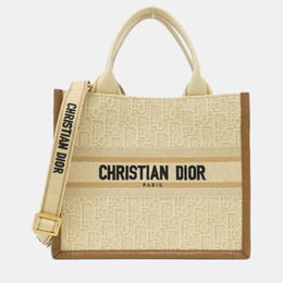 Christian Dior Oblique Book Tote Small Multicolor Fabric Tote Bag 1192348