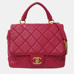 Chanel Matelasse Pink Leather Shoulder Bag 1192354