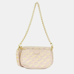 Louis Vuitton Multi Pochette Accessoires Summer Stardust Light Pink Monogram Empreinte Leather Shoulder Bag 1192361