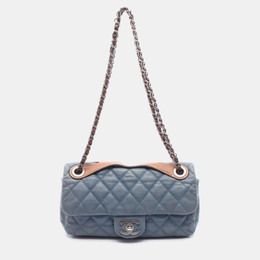 Chanel In-The-Mix Medium Blue/Brown Leather Shoulder Bag 1192094