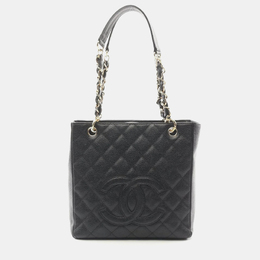 Chanel PST Black Leather Tote Bag 1192051