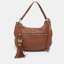 Michael Kors Brown Leather Tassel Crossbody Bag 1190135