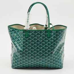 Goyard Green Goyardine Coated Canvas and Leather Saint Louis PM Tote 1189845
