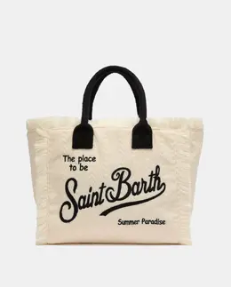 Сумка с ручками и плечевым ремнем из полиэстера Mc2 Saint Barth, белый a54863370 | blanco