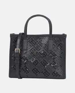 Мини-сумка тоут в темно-синем цвете с инициалами Tommy Hilfiger, темно-синий a54783156 | azul marino