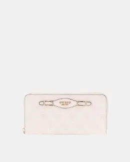 Большая сумка-кошелек с молнией и ручкой Guess, розовый a55366198 | rosa