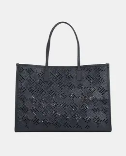 Сумка-тоут темно-синего цвета с инициалами Tommy Hilfiger, темно-синий a54783161 | azul marino