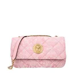 Versace Pink Fabric Shoulder Bags ve15246050853129bt
