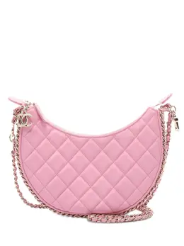 Chanel 2021-2025 Small Quilted Lambskin Chain Around Hook Hobo Bag crossbody bag 31577467