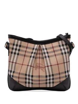 Burberry 2000-2017 Medium Haymarket Check Coated Canvas Hartham crossbody bag 31597327
