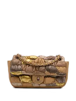 Chanel 2006-2008 CC Metallic Lambskin Patchwork Flap shoulder bag 31597442