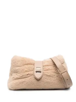 Max Mara camel shearling tote bag 19678275