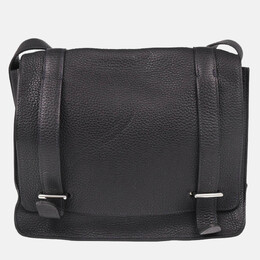 Hermes Steve Caporal 27 Blue Ocean Taurillon Clemence Shoulder Bag 1193832