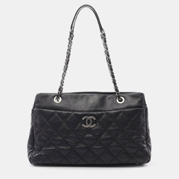 Chanel Black Medium CC Quilted Calfskin Stitch It Tote 1193723