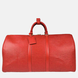 Louis Vuitton Keepall 55 Red Epi Leather Travel Bag 1193803