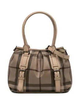 Burberry 2000-2017 Smoke Check Coated Canvas Northfield satchel 31596537