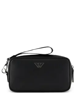 Emporio Armani logo-plaque wash bag 31563166