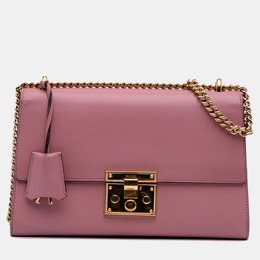 Gucci Pink Medium Leather Padlock Shoulder Bag 1193082