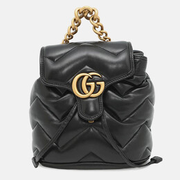 Gucci Gg Marmont Mini Backpack Black Leather 1193155