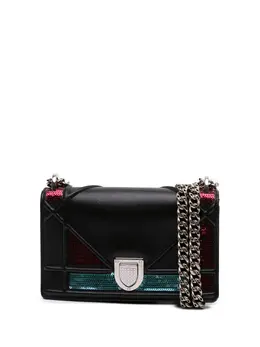 Christian Dior 2015 Mini Lambskin Sequin Diorama Flap crossbody bag 31596538