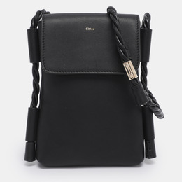 Chloe Black Leather Phone Holder Crossbody Bag 1192983