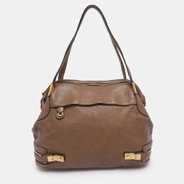 Chloe Brown Leather Carryall Satchel 1192986