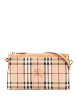 Burberry 2000-2017 Haymarket Check Coated Canvas Peyton crossbody bag 31588438