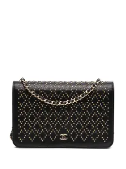 Chanel 2016-2017 CC Studded Lambskin Wallet on Chain crossbody bag 31597451