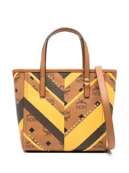 MCM chevron-pattern studded tote bag 31218800