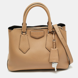 DKNY Beige Leather Sullivan Triple Compartment Tote 1192593