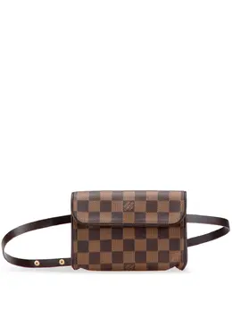 Louis Vuitton 2002 Damier Ebene Florentine Pochette belt bag 31605376