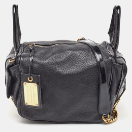 Dolce & Gabbana Black Buckle Strap Leather Satchel 1191530