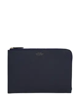 Клатч на молнии Smythson, синий 31318180 | синий