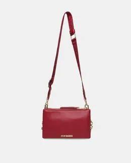 Сумка с двумя складками и двойными ручками Steve Madden, бордовый a54712355 | burdeos
