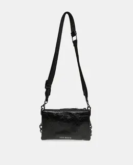Сумка с двумя складками и двойными ручками Steve Madden, черный a54712355 | negro