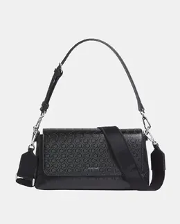 Сумка через плечо с монограммой Calvin Klein, черный a54804621 | negro