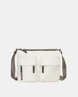 Бежевая средняя сумка из нейлона Mandarina Duck, бежевый a48980926 | beige